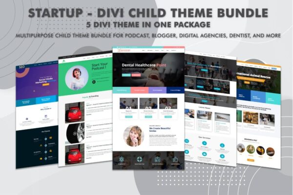Startup Divi Agency Theme Bundle