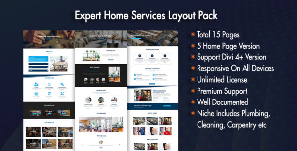 Handyman Divi Layout Pack For Home Services