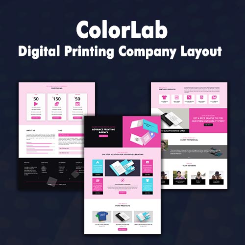 ColorLab - Printing Company Divi Layout