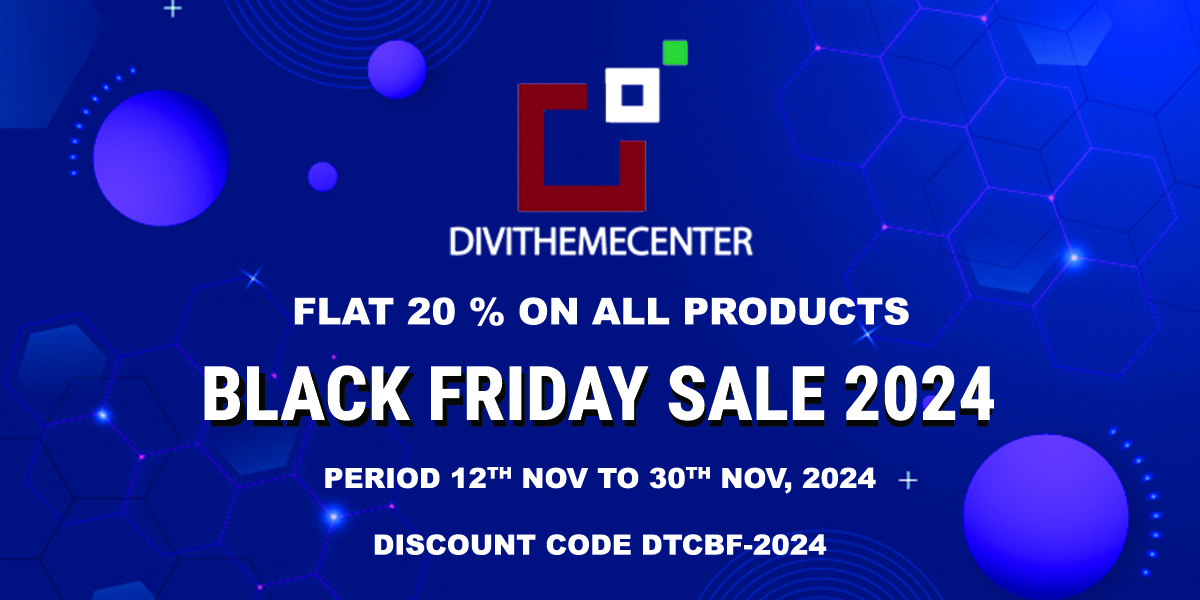 DIVI MARKETPLACE BLACK FRIDAY 2024