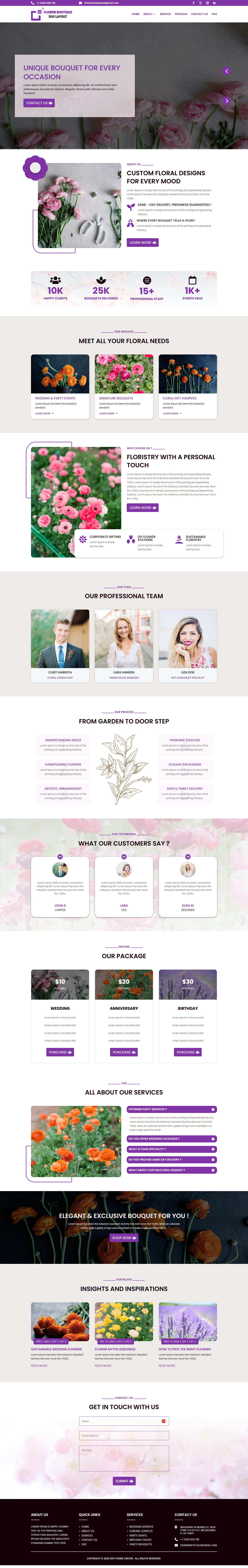 cleaning company divi layout