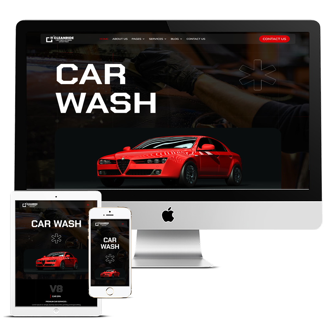 CLEANRIDE- CAR CARE & DETAILING LAYOUT PACK