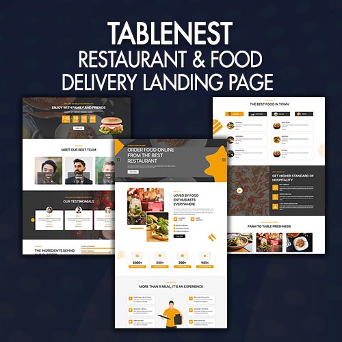 TABLENEST– RESTAURANT & FOOD DELIVERY LANDING PAGE - Image 2
