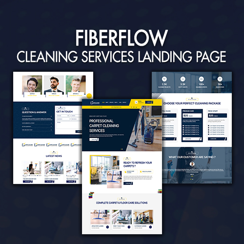 FIBERFLOW – CLEANING SERVICES LANDING PAGE - Image 2