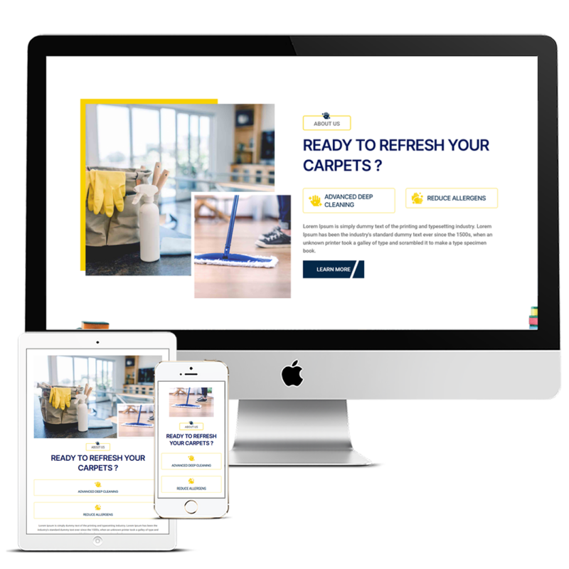 FIBERFLOW – CLEANING SERVICES LANDING PAGE