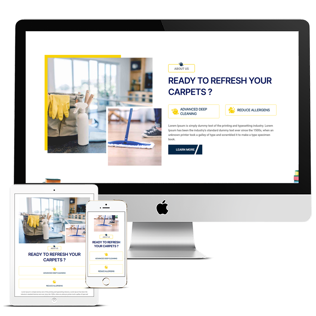 FIBERFLOW – CLEANING SERVICES LANDING PAGE