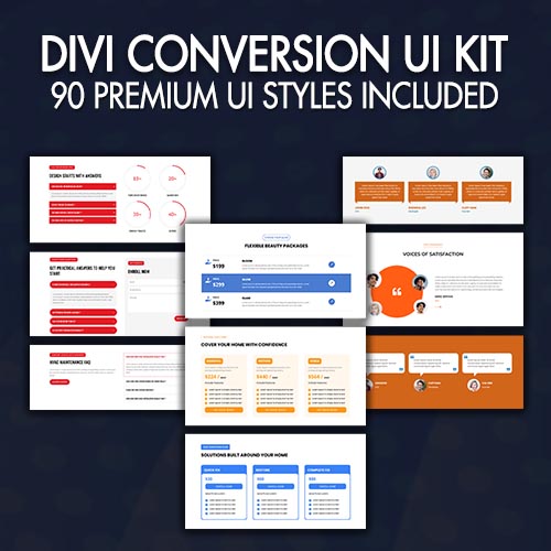 Divi Section Bundle - Conversion UI Kit Divi 5 Ready
